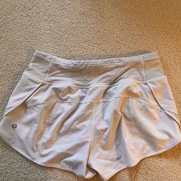 Lululemon White Running Shorts - Picture 2 of 2